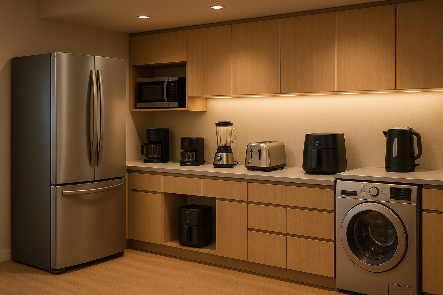Simplify your life by having all your home appliances available in one convenient place.